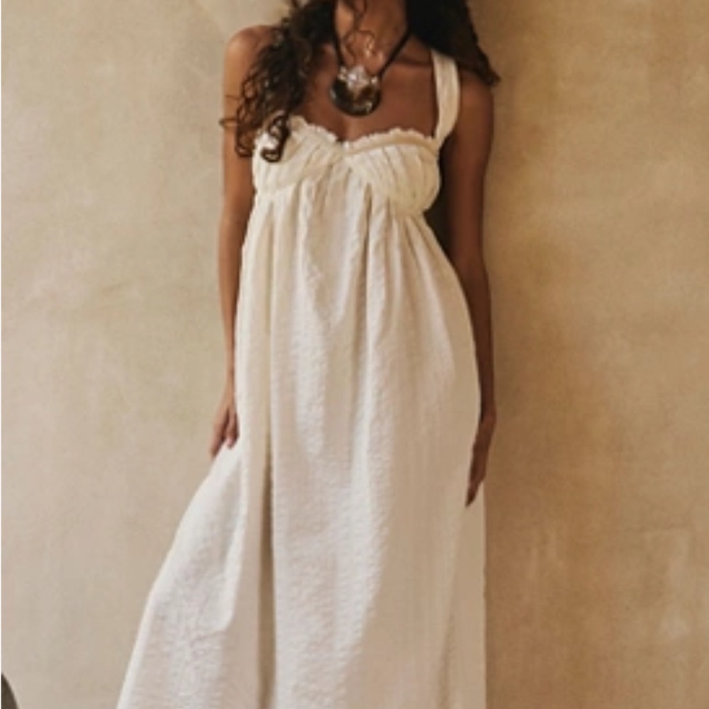 Free People Cream Maxi Dress